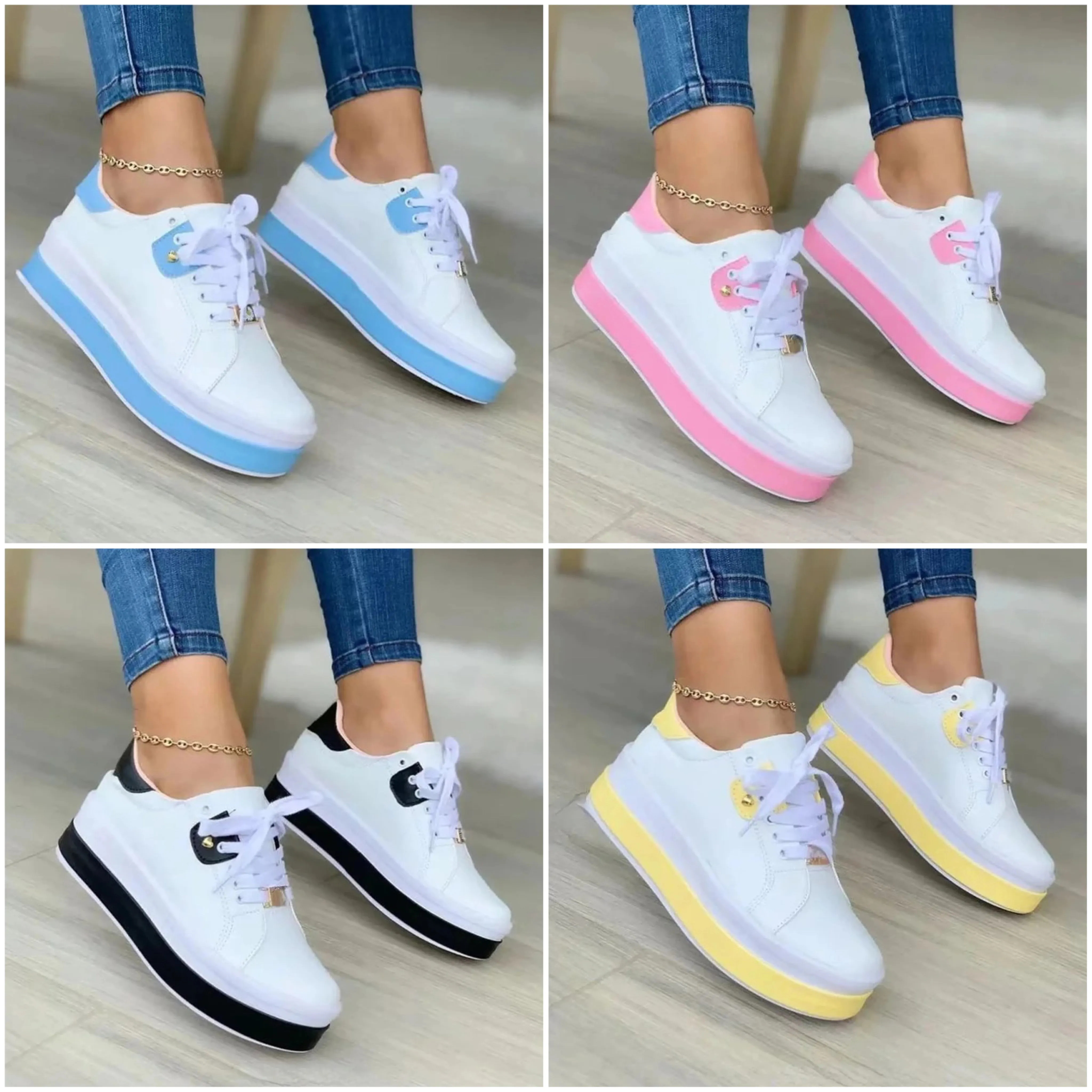 "Ashanti" Lässige Plateausneaker